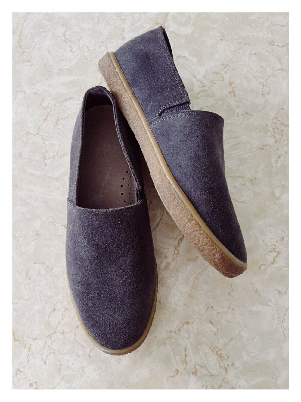 SeaVees Sun Tans Sz 9 Mens Slip On Sneakers Oiled Steel Suede Gum Sole